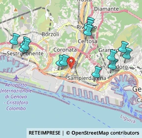 Mappa Via Raffaele Pieragostini, 16100 Genova GE, Italia (2.19714)