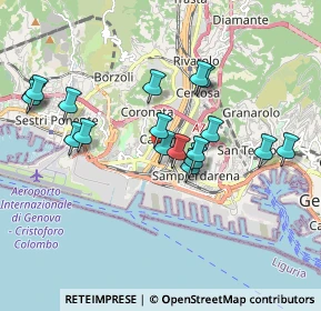 Mappa Via Raffaele Pieragostini, 16100 Genova GE, Italia (1.76722)