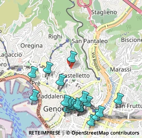 Mappa Via Francesca Saverio Cabrini, 16125 Genova GE, Italia (1.2305)