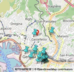 Mappa Via Francesca Saverio Cabrini, 16125 Genova GE, Italia (1.2335)