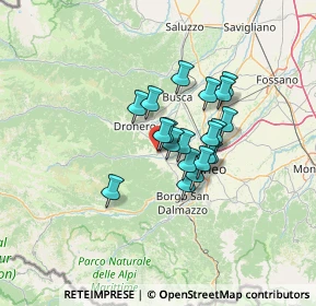 Mappa Via Guglielmo Marconi, 12023 Caraglio CN, Italia (9.1125)