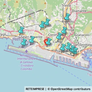 Mappa Via Gerolamo Bordone, 16152 Genova GE, Italia (1.90154)
