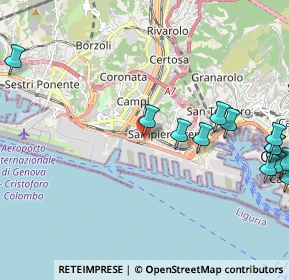 Mappa Via Giuseppe Gaggini, 16149 Genova GE, Italia (2.78)