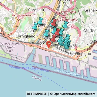 Mappa Via Giuseppe Gaggini, 16149 Genova GE, Italia (0.7305)