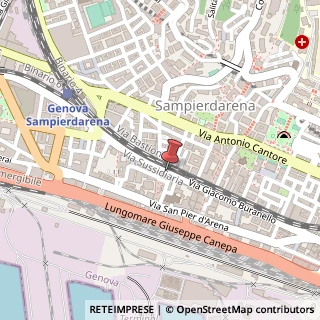 Mappa Via Giacomo Buranello, 28, 16149 Genova, Genova (Liguria)