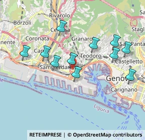 Mappa Piazzale della Camionale, 16149 Genova GE, Italia (1.84818)