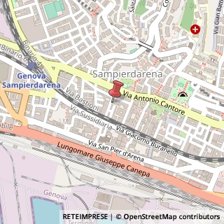 Mappa Via Giacomo Giovanetti, 72, 16149 Genova, Genova (Liguria)
