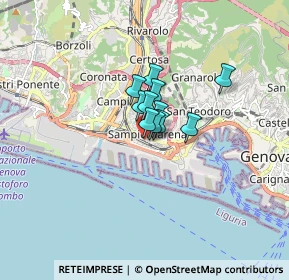 Mappa Via Giacomo Giovanetti, 16149 Genova GE, Italia (0.74727)