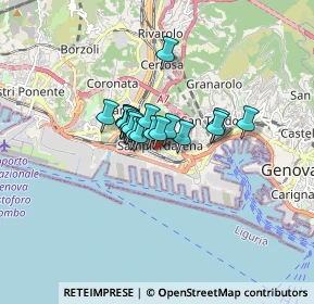 Mappa Via Giacomo Giovanetti, 16149 Genova GE, Italia (0.91737)