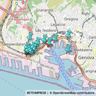 Mappa Ponte Cristoforo Colombo, 16126 Genova GE, Italia (0.8025)