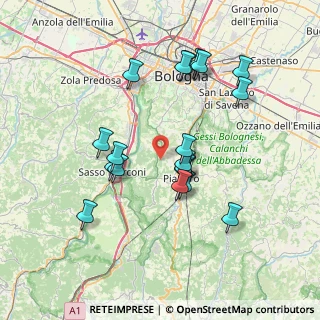Mappa Via Pieve del Pino, 40037 Sasso Marconi BO, Italia (7.09632)