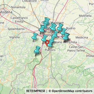 Mappa Via Pieve del Pino, 40037 Sasso Marconi BO, Italia (10.7205)