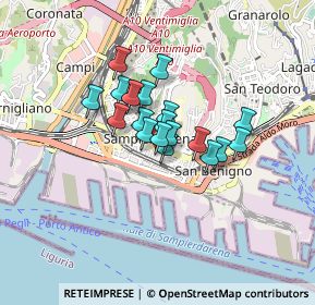 Mappa Via delle Franzoniane, 16149 Genova GE, Italia (0.543)