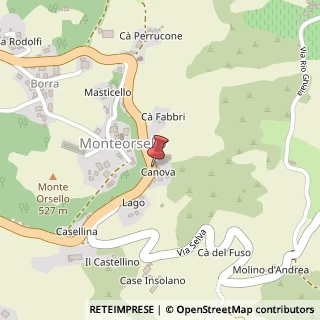 Mappa Via Passo Brasa, 2293, 41052 Monte Orsello MO, Italia, 41052 Guiglia, Modena (Emilia Romagna)