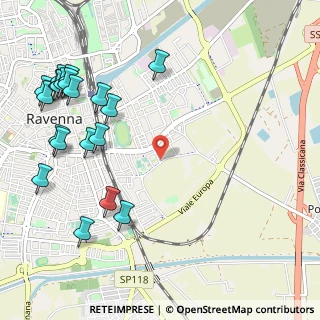 Mappa Via F. de Sanctis, 48121 Ravenna RA, Italia (1.413)