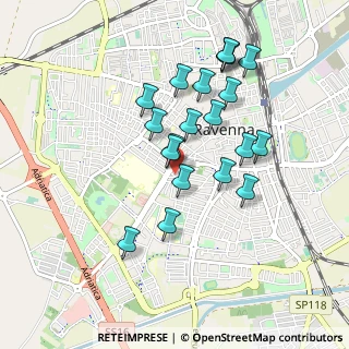 Mappa Via Levico, 48121 Ravenna RA, Italia (0.85)