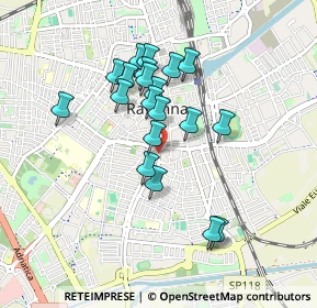 Mappa Via Castel S. Pietro, 48121 Ravenna RA, Italia (0.7685)