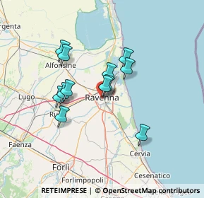 Mappa Via Castel S. Pietro, 48121 Ravenna RA, Italia (11.06083)