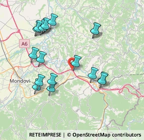 Mappa A6 Torino - Savona, 12076 Lesegno CN, Italia (8.205)