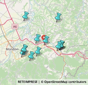 Mappa A6 Torino - Savona, 12076 Lesegno CN, Italia (6.83385)