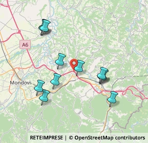 Mappa A6 Torino - Savona, 12076 Lesegno CN, Italia (7.52917)