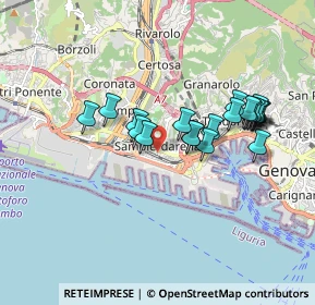 Mappa Via Agostino Castelli, 16149 Genova GE, Italia (1.6145)