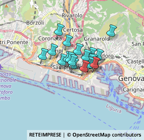 Mappa Via Agostino Castelli, 16149 Genova GE, Italia (0.976)