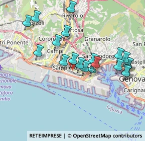 Mappa Via Nicolò Daste, 16149 Genova GE, Italia (1.9245)