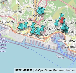 Mappa Via Agostino Castelli, 16149 Genova GE, Italia (1.882)