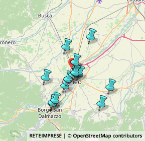 Mappa Via Torre Allera, 12100 Cuneo CN, Italia (5.73267)