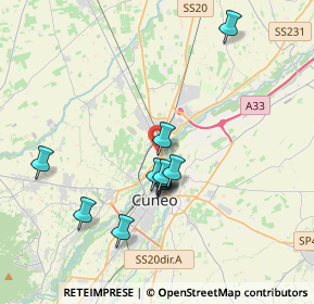 Mappa Via Torre Allera, 12100 Cuneo CN, Italia (3.34182)