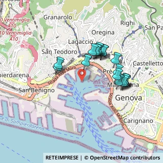 Mappa Genova, 16126 Genova GE, Italia (0.8325)
