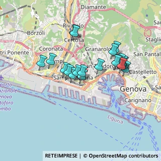 Mappa Via Gerolamo Pittaluga, 16149 Genova GE, Italia (1.5705)