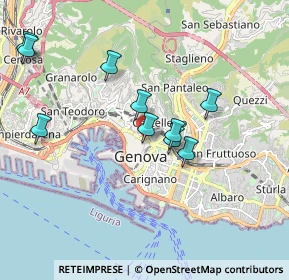 Mappa Via Interiano, 16123 Genova GE, Italia (2.08182)
