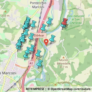 Mappa Via Vizzano, 40037 Sasso Marconi BO, Italia (1.1037)