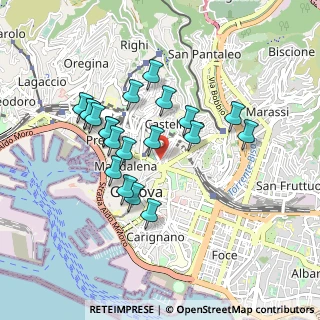 Mappa Via Martin Piaggio, 16122 Genova GE, Italia (0.808)