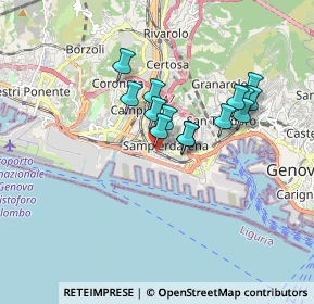 Mappa Piazza Gustavo Modena, 16149 Genova GE, Italia (1.37357)