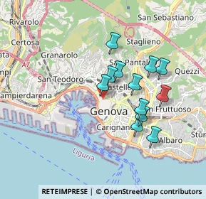 Mappa Piazza della Cernaia, 16123 Genova GE, Italia (1.52667)