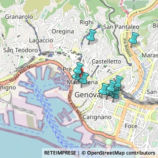 Mappa Piazza della Meridiana, 16124 Genova GE, Italia (0.83545)