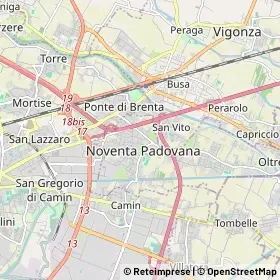 Mappa Noventa Padovana