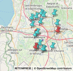 Mappa Via Giacomo Puccini, 37066 Sommacampagna VR, Italia (6.39294)