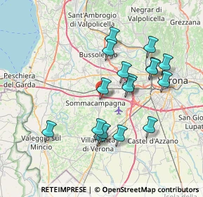 Mappa Via Giacomo Puccini, 37066 Sommacampagna VR, Italia (6.90294)