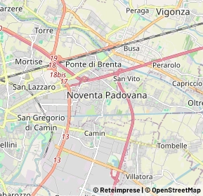 Mappa 35027 Padova PD, Italia (1.289)