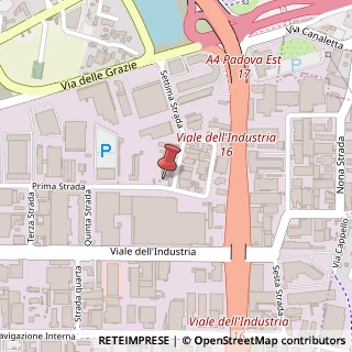 Mappa Via Prima Strada, 73, 35129 Padova, Padova (Veneto)