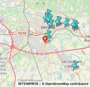 Mappa Piazza Nikolajewka, 37135 Verona VR, Italia (3.90333)