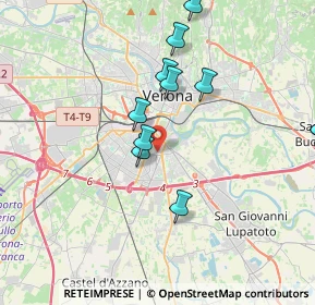Mappa Piazza Nikolajewka, 37135 Verona VR, Italia (3.91727)