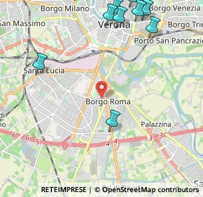Mappa Piazza Nikolajewka, 37135 Verona VR, Italia (3.02182)