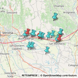 Mappa Viale T. Marinetti F., 37042 Caldiero VR, Italia (6.20222)