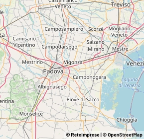 Mappa 35027 Vigonza PD, Italia (13.69875)