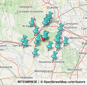 Mappa 36040 Val Liona VI, Italia (10.4685)